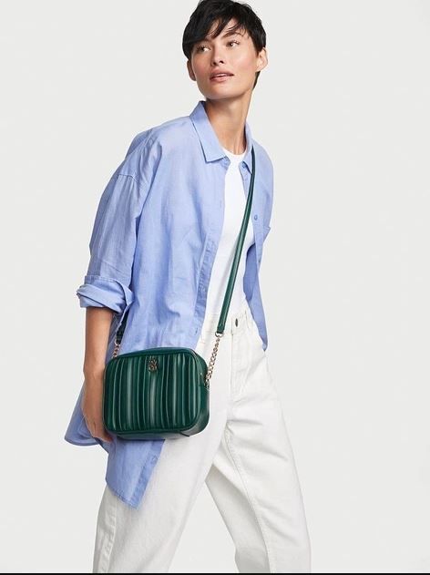 Зеленая сумка Victoria’s Secret The Victoria Medium Shoulder Bag купить в Киеве Angels Shop