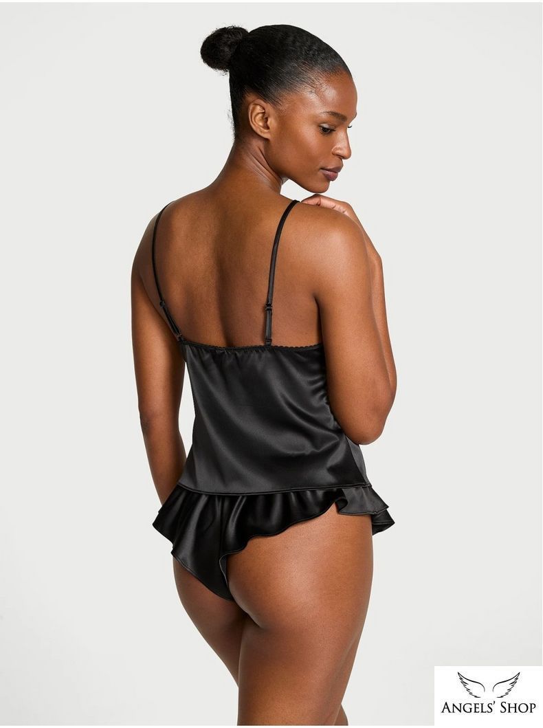 Піжама Tease Satin Lace-Trim Cami & Flutter Shorts Set Victoria's Secret, M