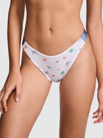 Трусики‑стринги Logo Cotton High-Leg Thong Panty