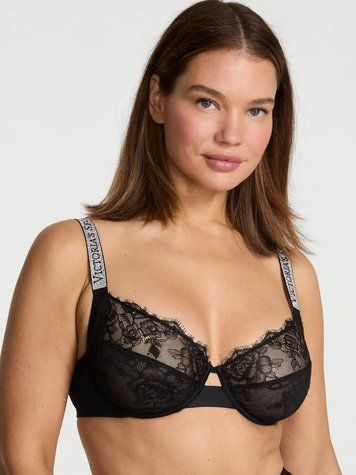 Бюстгальтер Shine Strap Lace Unlined Full-Cup Bra, 40C