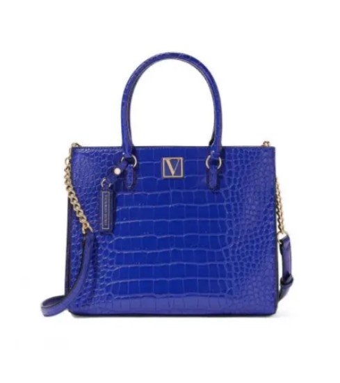 Синяя сумка Victoria’s Secret The Victoria Maxi Shoulder Bag