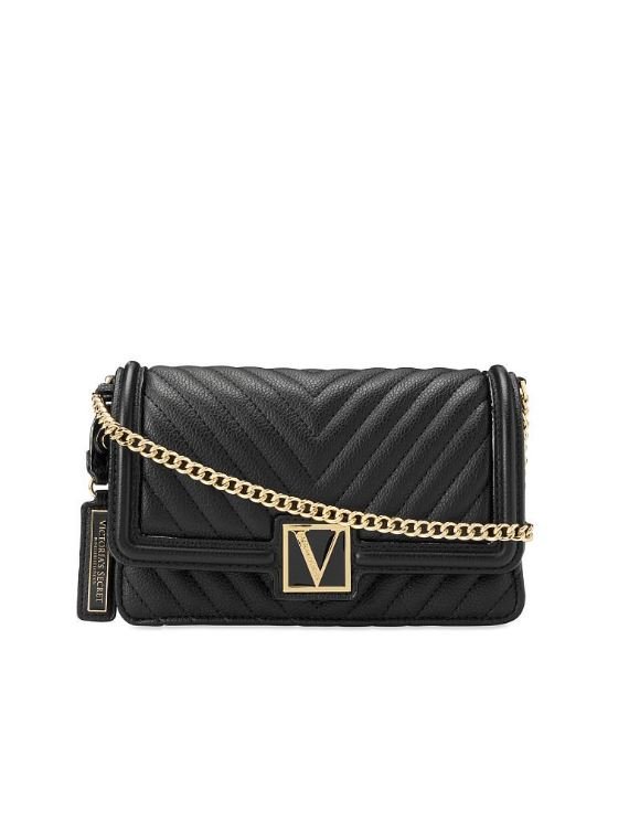 Чорна сумка Victoria’s Secret The Victoria Mini Shoulder Bag купити у Києві Angels Shop