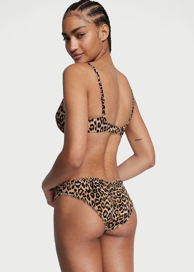 Леопардовый раздельный купальник Victoria's Secret Mix-and-Match Twist, 34B, XS