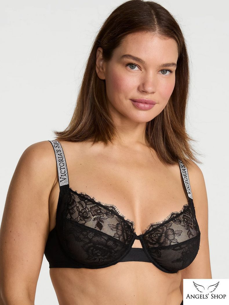 Бюстгальтер Shine Strap Lace Unlined Full-Cup Bra, 40C