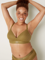 Желтый бюстгальтер деми Victoria's Secret Pink Wear Everywhere Wireless Lightly-Lined Bra желтый