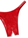 Жіночі червоні трусики зі стразами Victoria's Secret Very Sexy Ouvert Brazilian Panty Lipstick, XS
