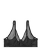 Черный комплект белья из сеточки Victoria’s Secret Unlined Mesh, 36B, XS