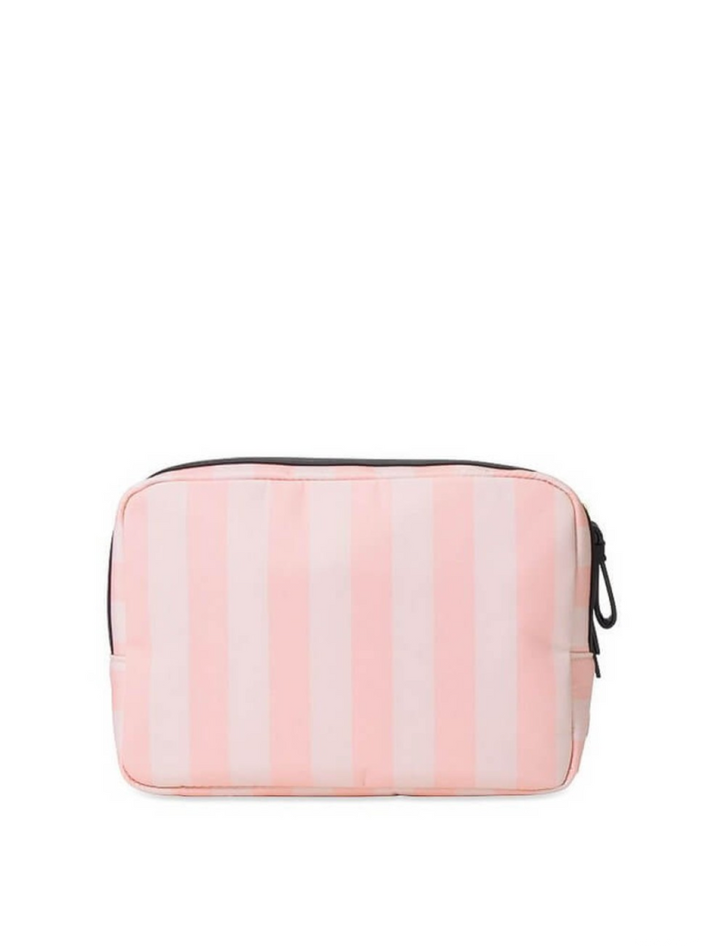 Рожева косметичка Victoria’s Secret Glam Bag Signature Stripe