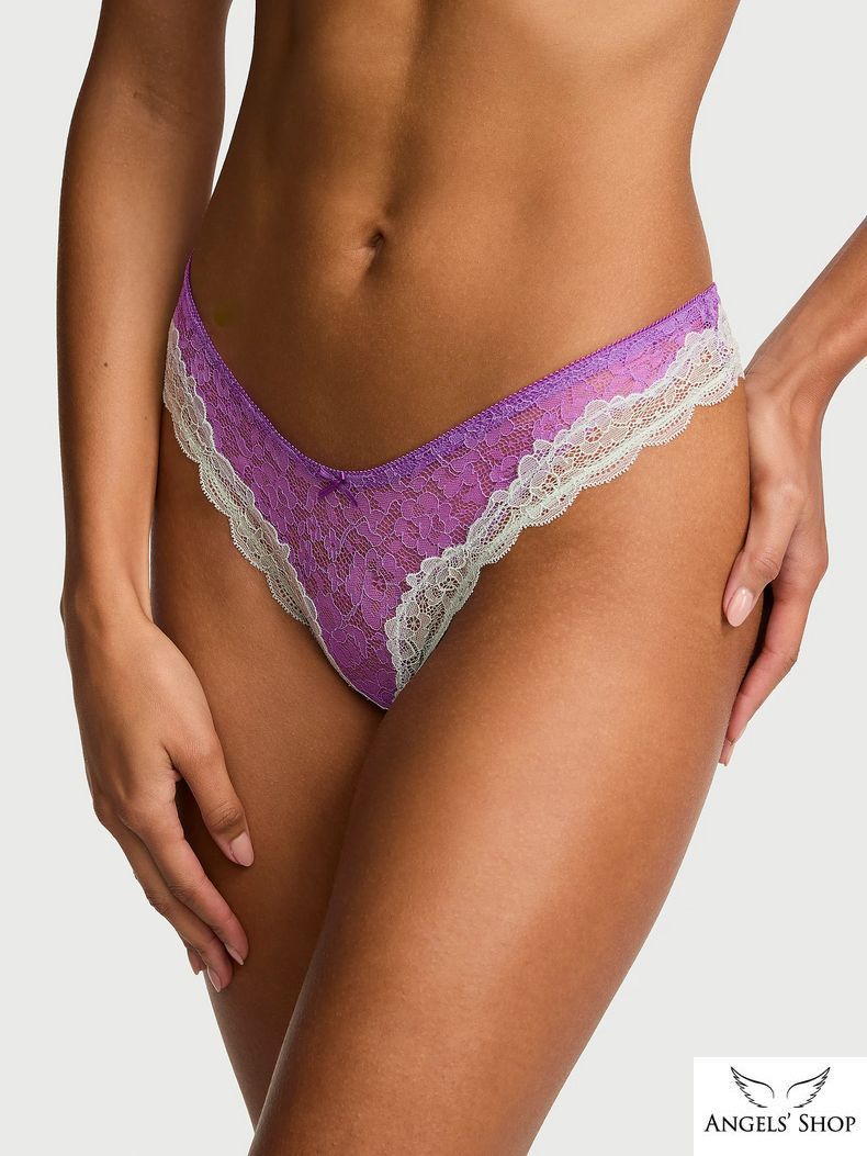 Комплект білизни Tease Lace Unlined Demi Bra & Tease Lace High-Leg Thong Panty