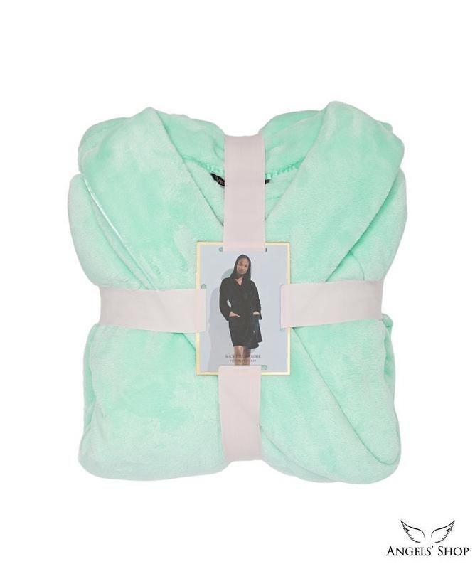 Мятный плюшевый халат Victoria&rsquo;s Secret Logo Short Cozy Robe, M\L
