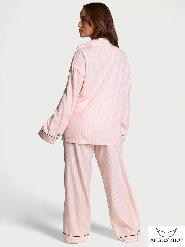 Піжама Popover Flannel Long PJ Set Victoria's Secret