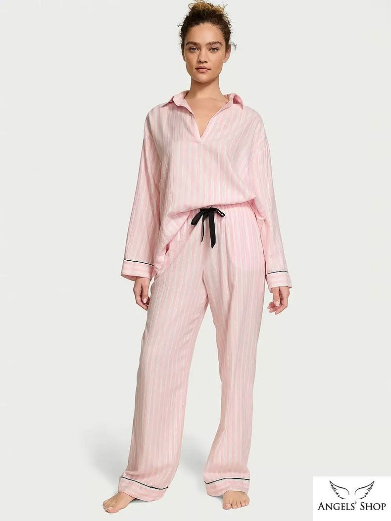 Піжама Popover Flannel Long PJ Set Victoria's Secret
