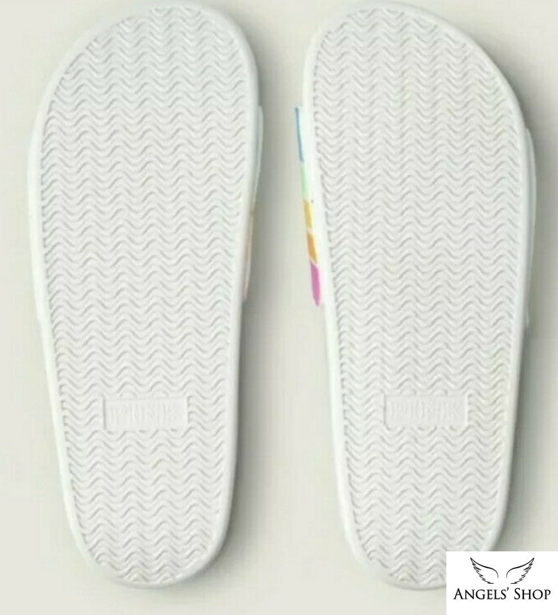 Пляжные шлепанцы радуга Victoria&rsquo;s Secret Pink Slides, S