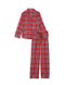 Червона коттонова піжама Victoria's Secret Cotton Long PJ Set, XS