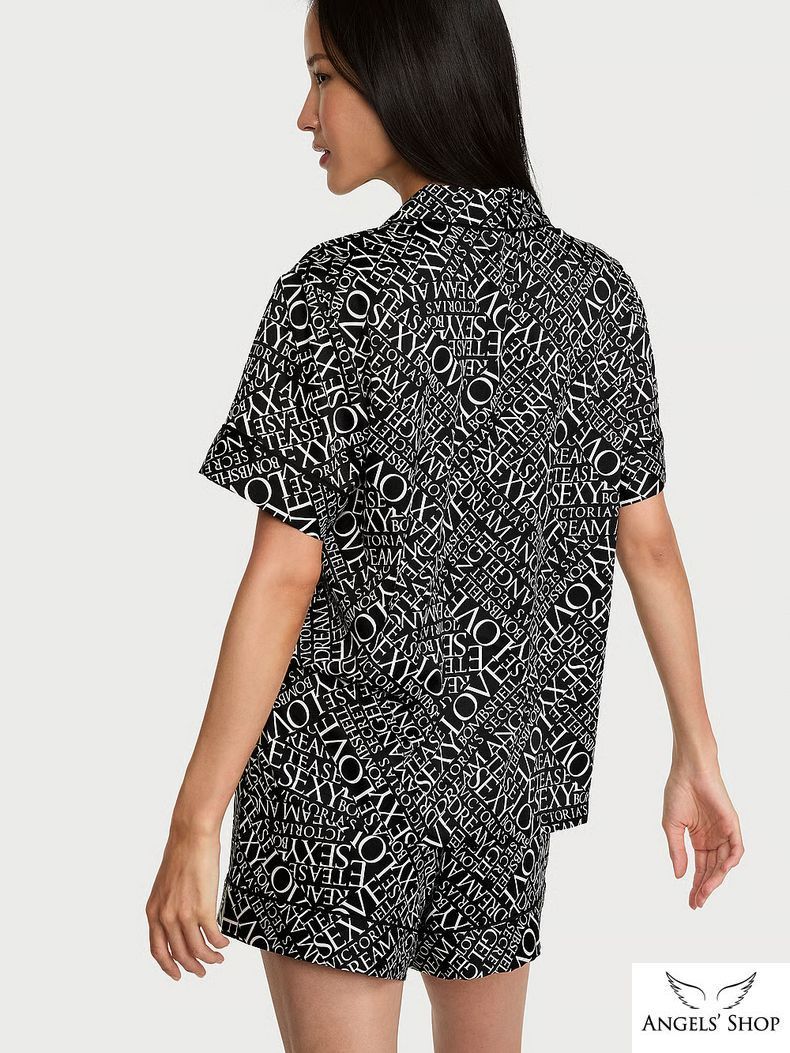 Піжама Victoria&rsquo;s Secret Signature Satin Short Pajama Set