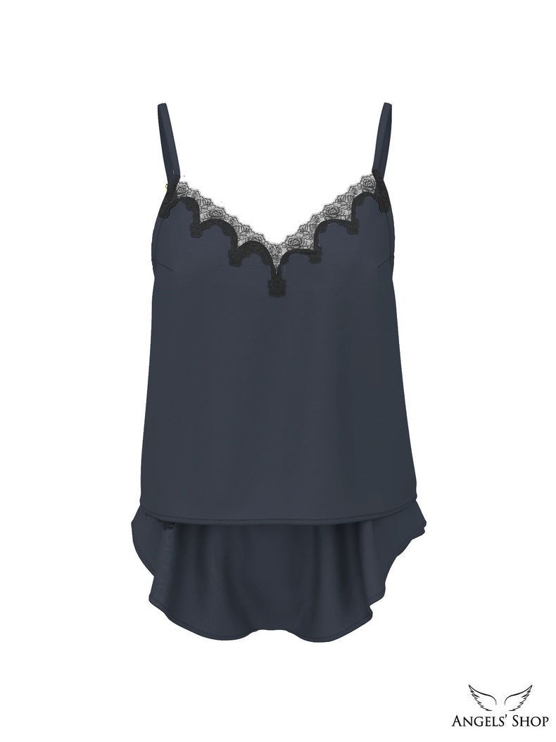 Сатиновая пижама Satin Rose Lace-Trim Cami & Flutter Short Set Victoria's Secret