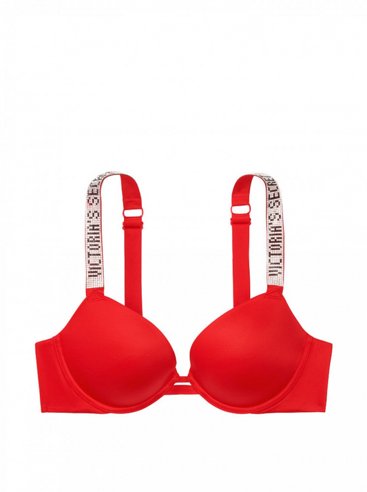 Червоний комплект білизни зі стразами Victoria's Secret Embelished
