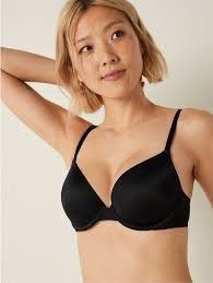 Черный бюстгальтер с пуш-ап Victoria's Secret Pink Wear Everywhere Push-Up Bra, 34D