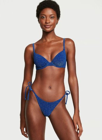 Синий раздельный купальник Victoria's Secret Mix-and-Match Twist, 34B, XS