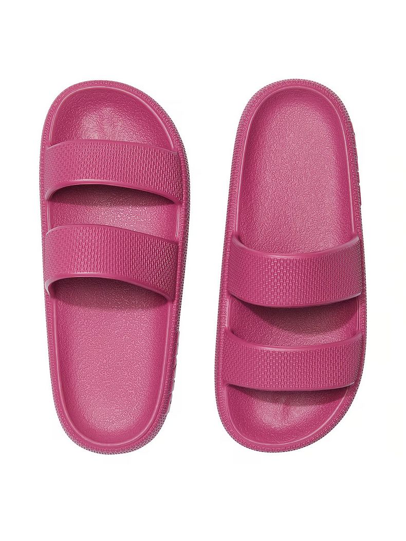 Бордові пляжні шльопки Victoria’s Secret Pink Double Strap Pillow Slides