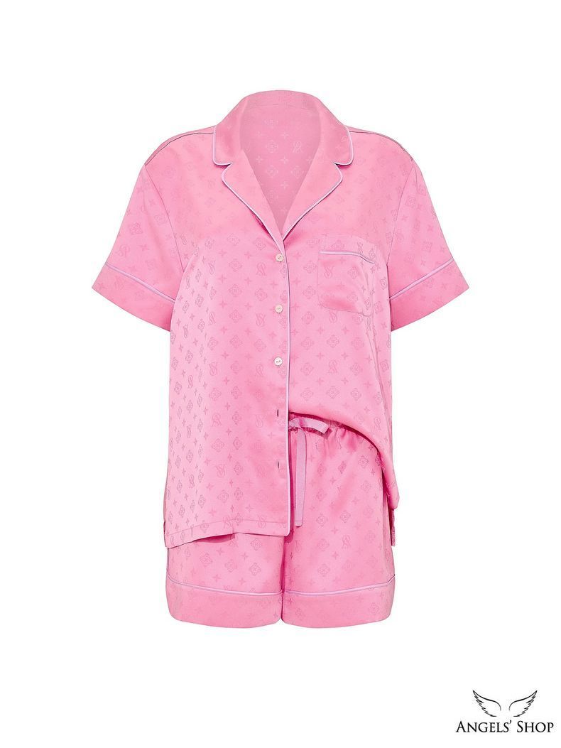 Сатинова піжама Signature Satin Short Pajama Set Victoria's Secret