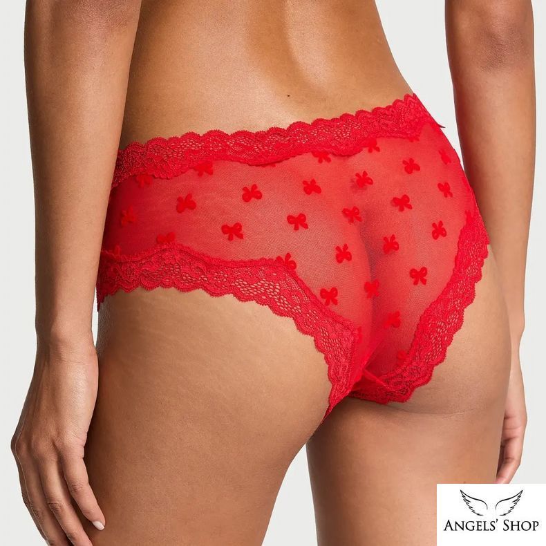 Трусики-чіки Tease Mesh Lace-Trim Cheeky Panty