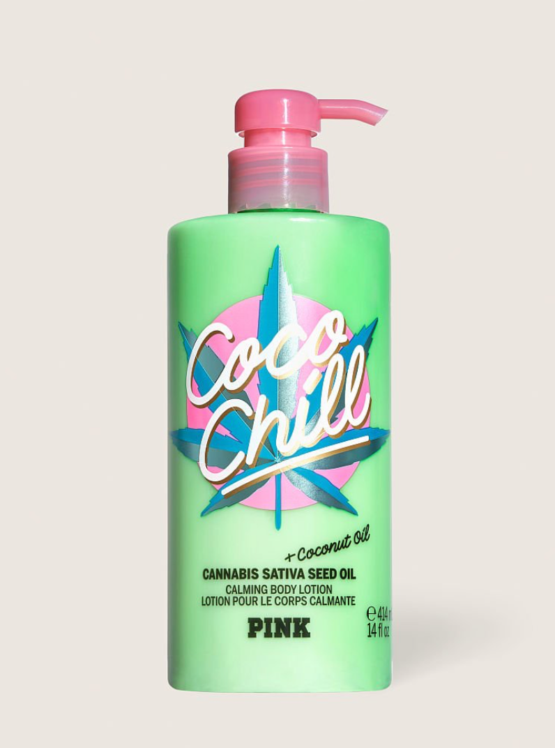 Увлажняющий Лосьон Coco Chill Calming Body Lotion with Cannabis Sativa Seed Oil Victoria's Secret Pink