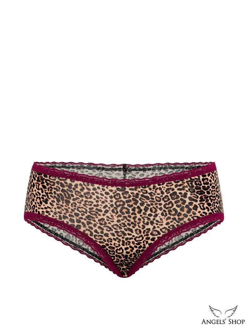 Леопардові трусики-чіки Cotton Lace-Waist Cheeky Panty леопардовий