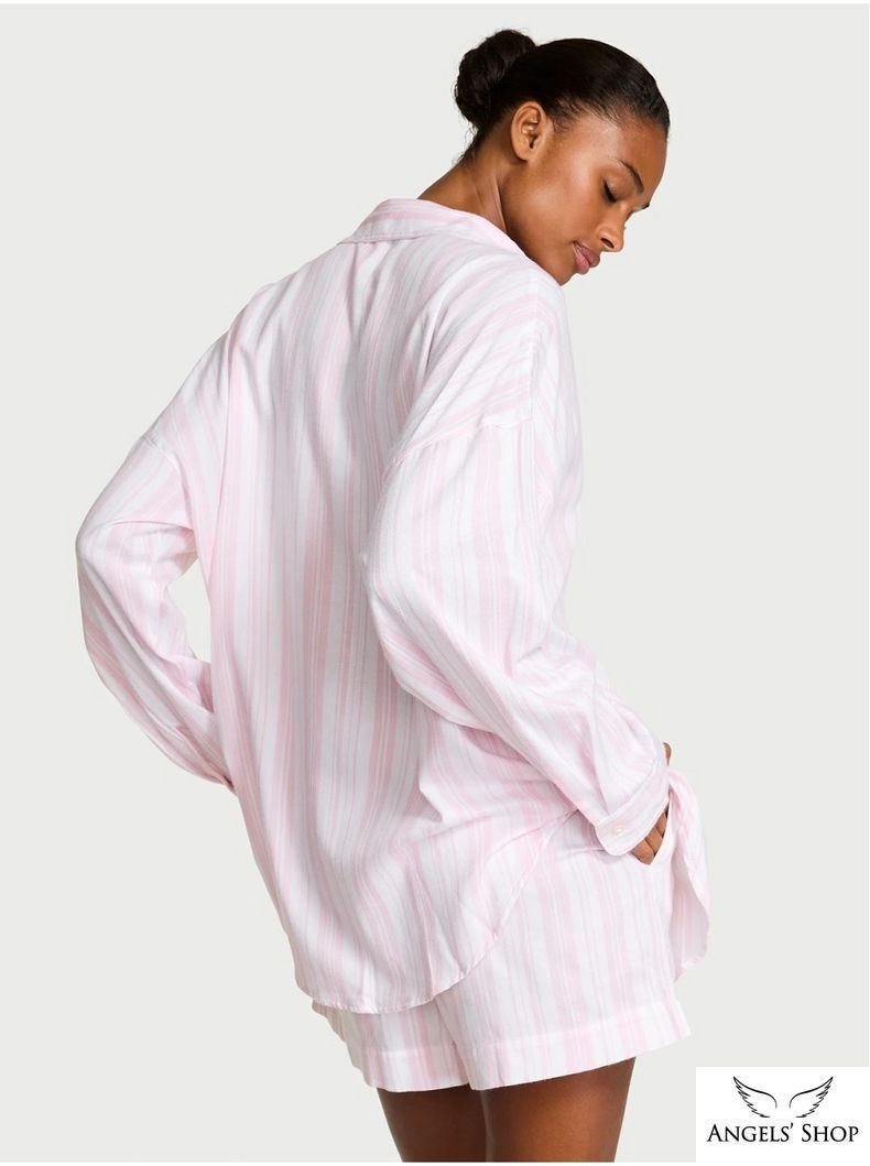 Піжама Modal-Cotton Long-Sleeve Short Pajama Set Victoria's Secret