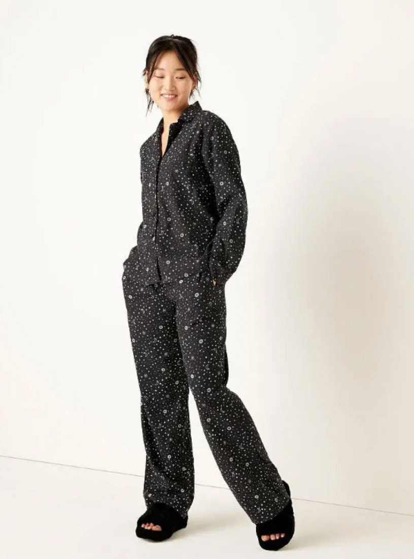 Фланелевая пижама Victoria's Secret Flannel Long PJ Set, M