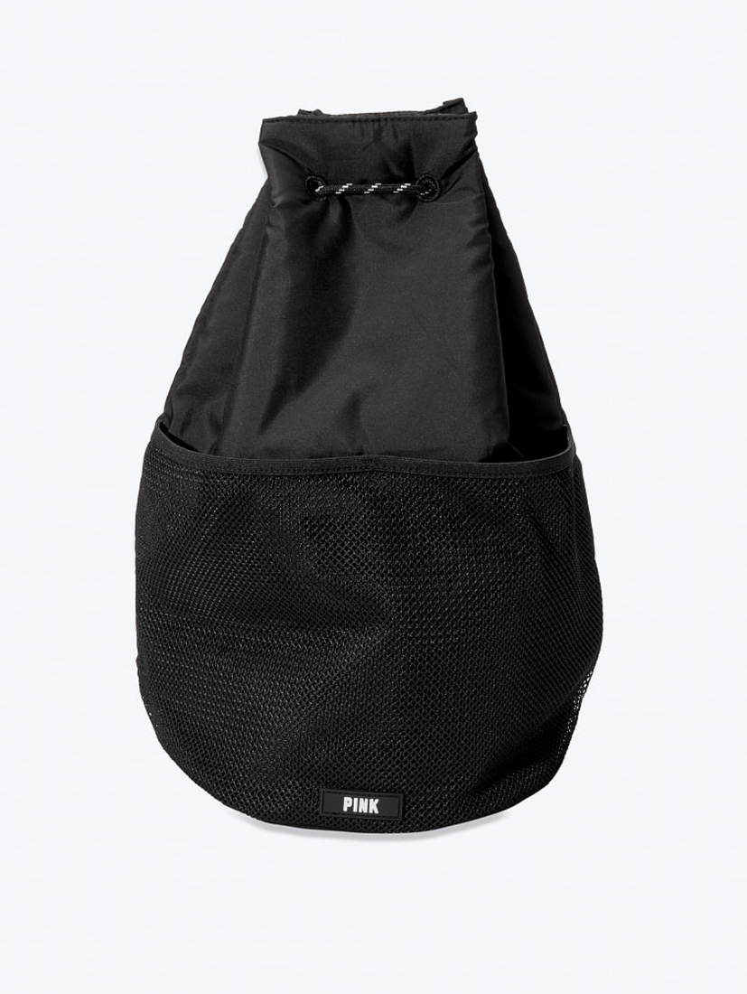 Черный рюкзак Victoria’s Secret Drawstring Bucket Bag