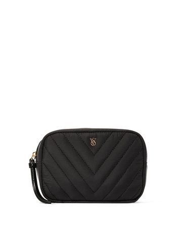 Черная косметичка Travel Makeup Bag Victoria's Secret черный