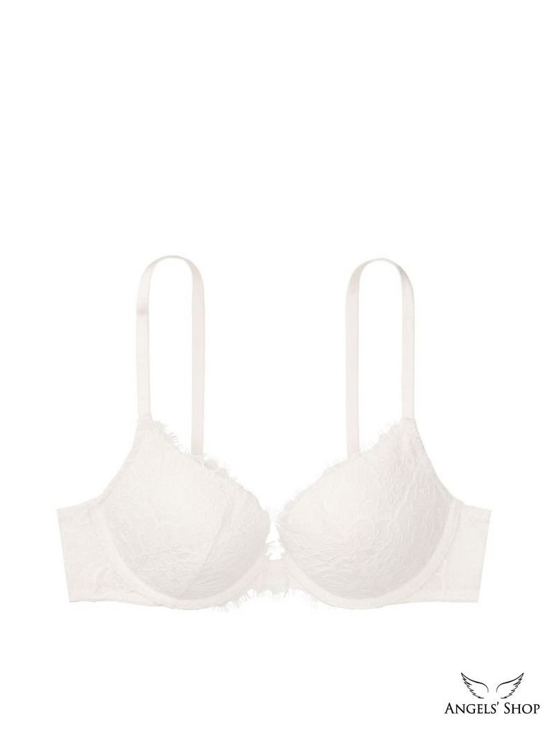 Білий мереживний бюстгальтер з пуш-апом Victoria's Secret Dream Angels Push-Up Bra, 34DD