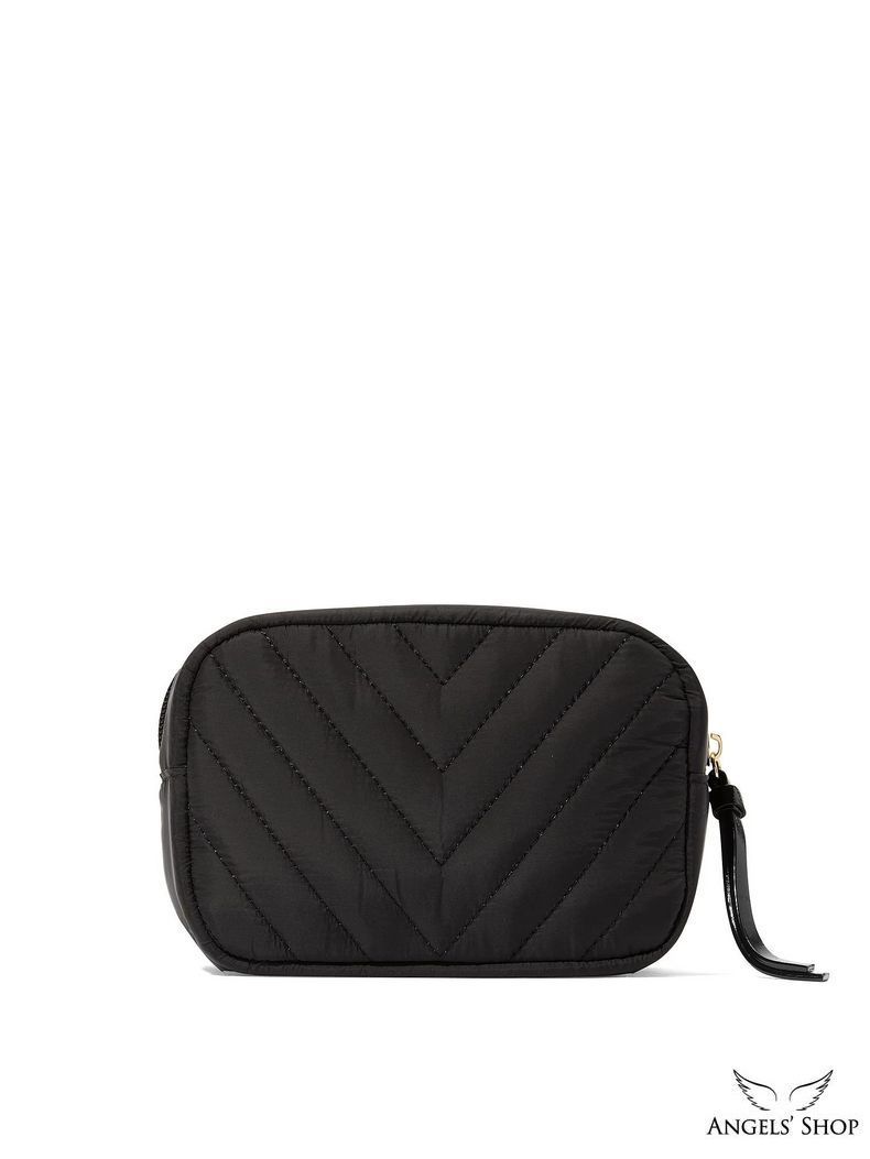 Черная косметичка Travel Makeup Bag Victoria's Secret черный