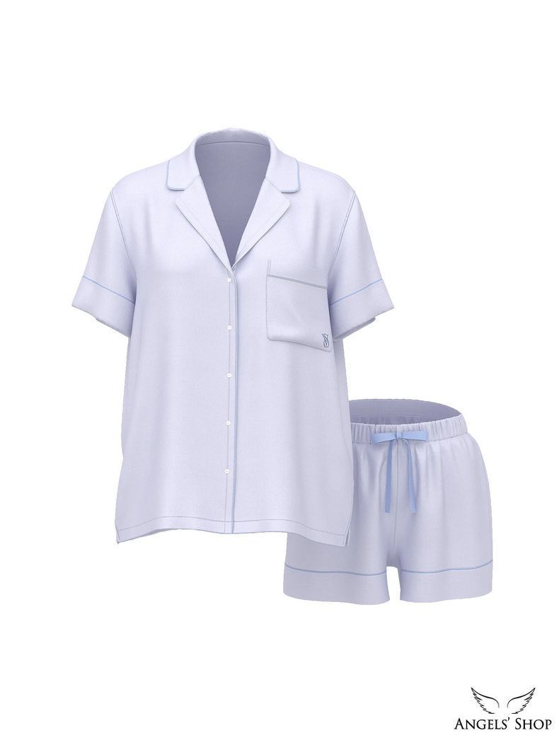 Сатинова піжама Signature Satin Short Pajama Set Victoria's Secret