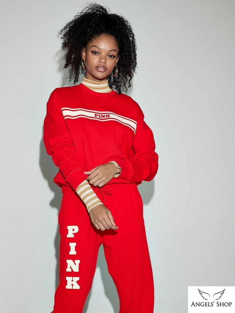 Спортивний костюм Ivy Fleece Classic Crew PINK Victoria's Secret