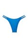 Женские синие трусики со стразами Victoria's Secret Bombshell Shine V-string Panty, XS