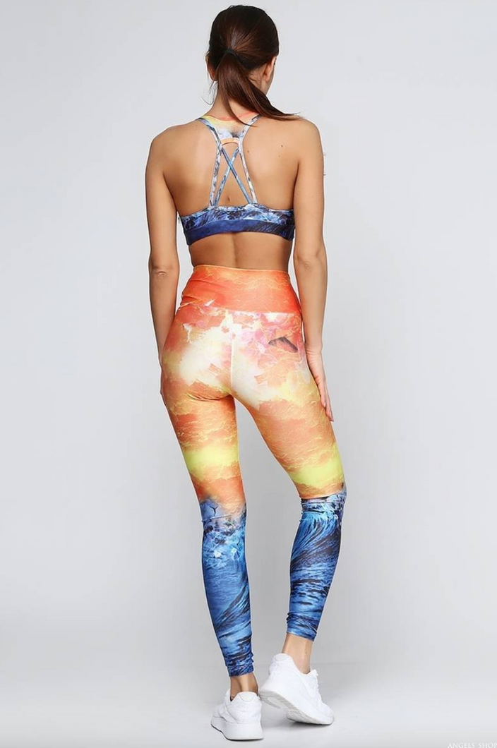 Легінси для спорту Cajubrasil Legging Print Ocean Tropic, S