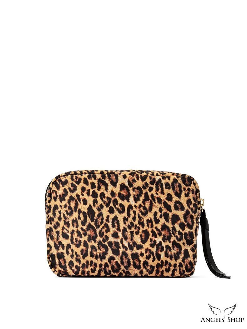 Леопардовая косметичка Travel Makeup Bag Victoria's Secret леопардовый