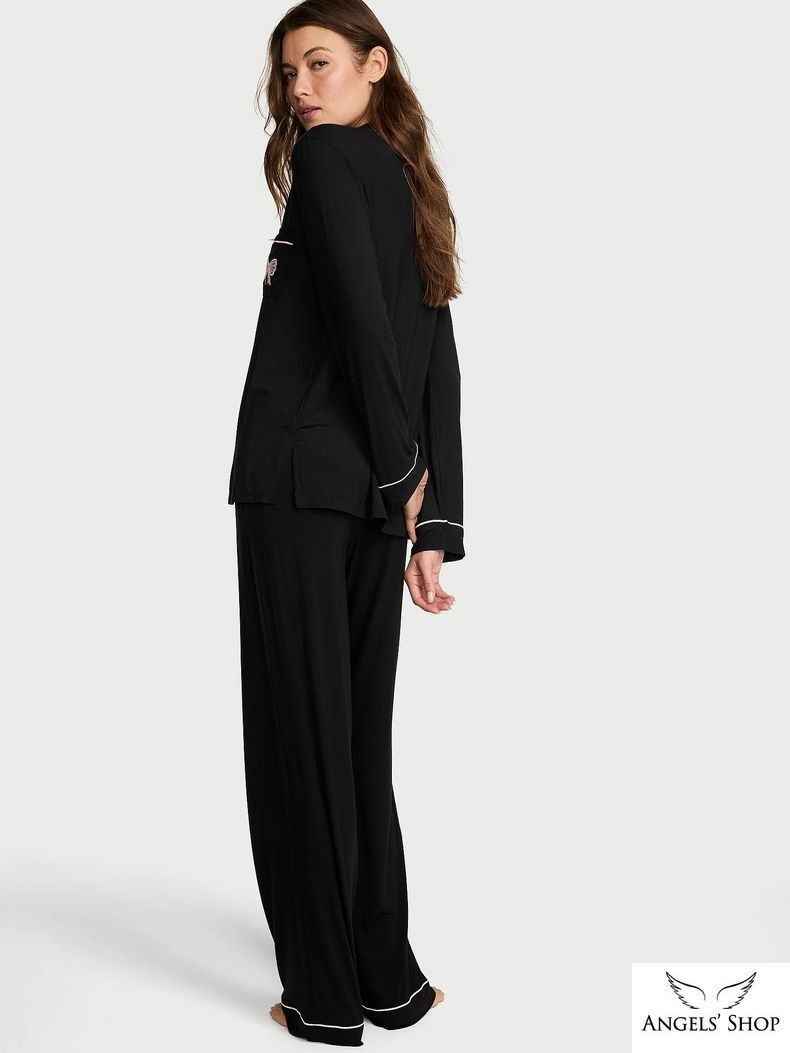 Піжама Modal Soft Bow Long Pajama Set Victoria's Secret