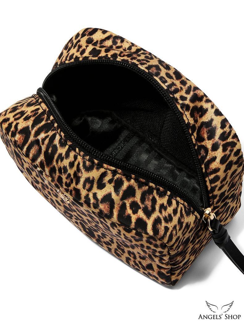 Леопардовая косметичка Travel Makeup Bag Victoria's Secret леопардовый