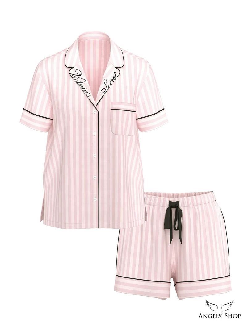 Фланелевая пижама Victoria&rsquo;s Secret flannel short pajama set