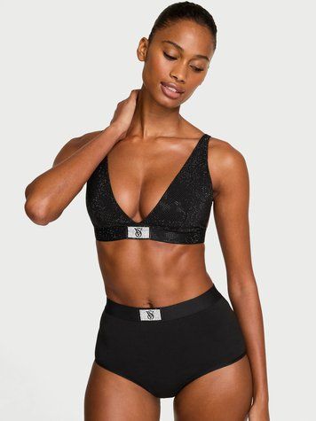 Бюстгальтер Shine Cotton Wireless Plunge Bralette