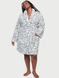 Теплий плюшевий халат Victoria’s Secret Logo Short Cozy Robe, XS\S