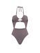 Купальник Beach Beads Cut-Out Cheeky One-Piece Swimsuit Victoria's Secret фиолетовый