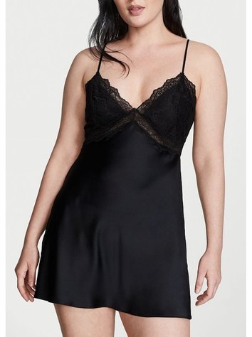 Платье/Ночная Рубашка Слип Дрес Victoria's Secret Icon Satin Mini Slip, M