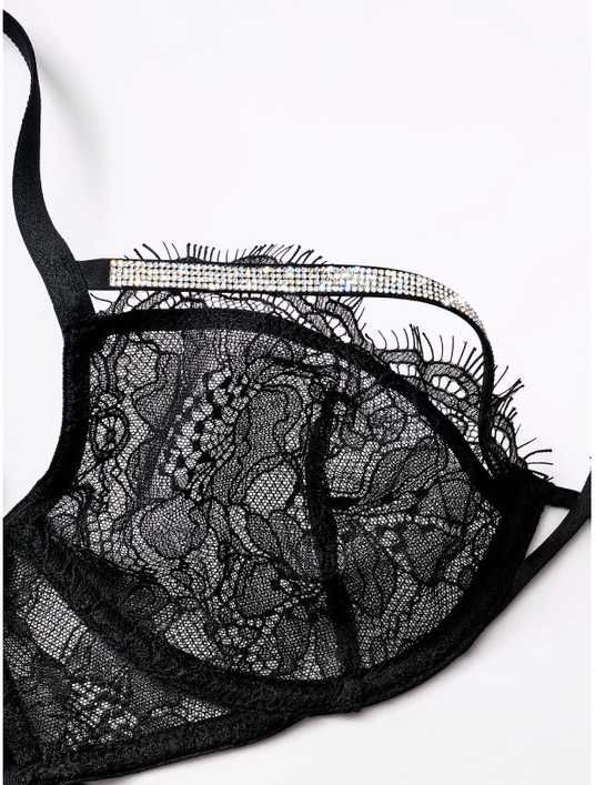 Купить бюстгальтер Shine Strappy Unlined Lace Low-Cut Demi Bra